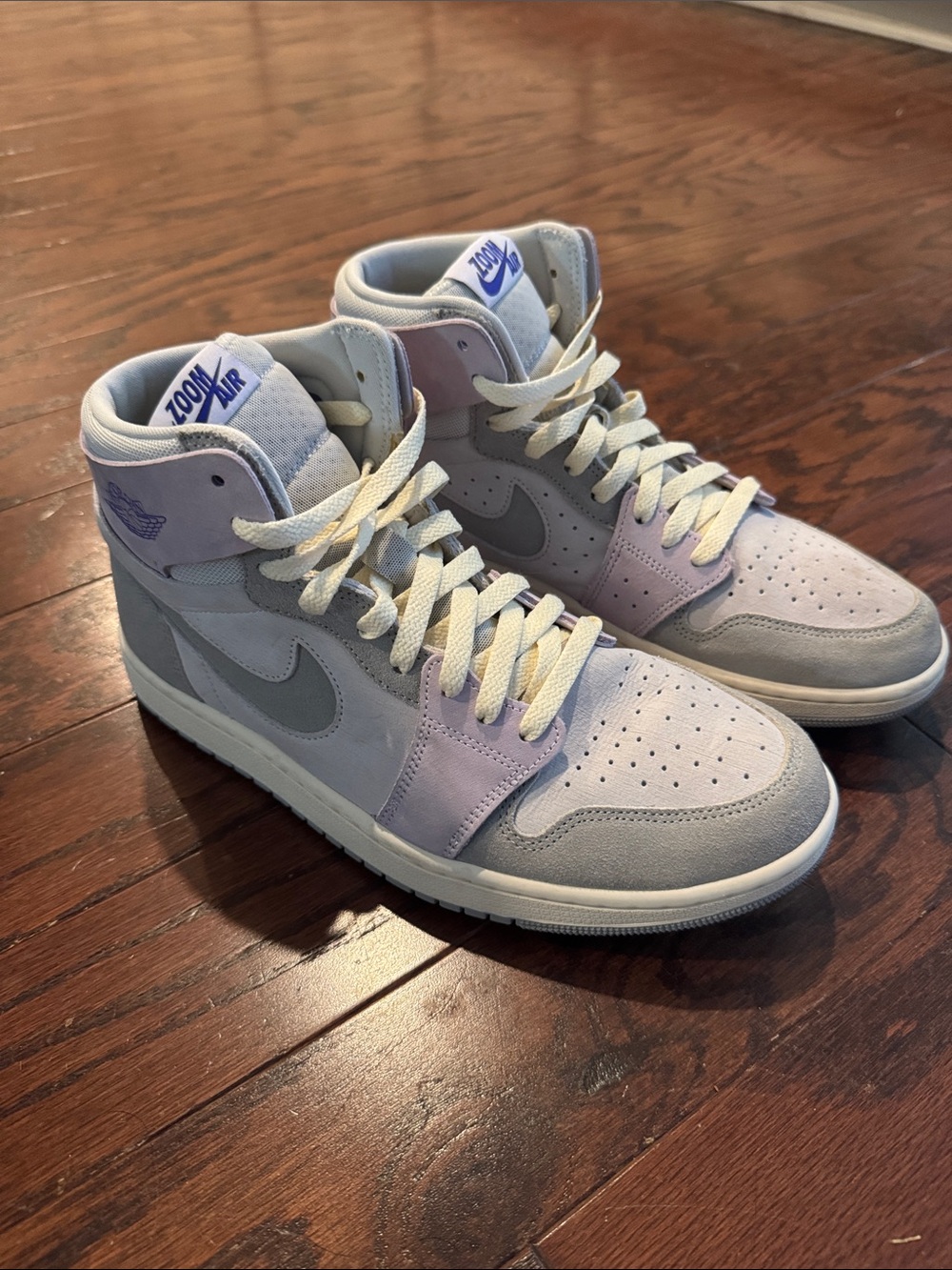 Nike Air Jordan 1 Low Lavender & Grey Sneakers | Women’s 10.5 LIKE NEW